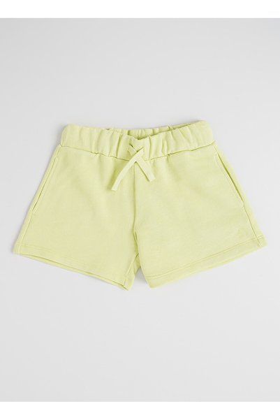 Yellow Girls' Embroidered Shorts 3J68C903O