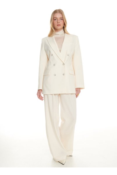 Ecru Women's Trousers TBWRTR1001-80