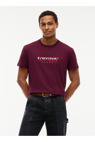 Claret Red Men's T-Shirt Dm0Dm21978V11 Tjm Reg Dna Tee Ext