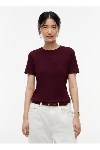 Burgundy Women's T-Shirt WW0WW40587XIH
