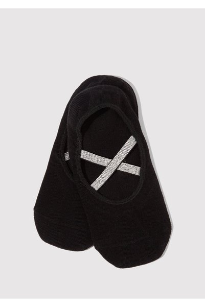 Tape Detailed Black Ballerina Socks 198255-900