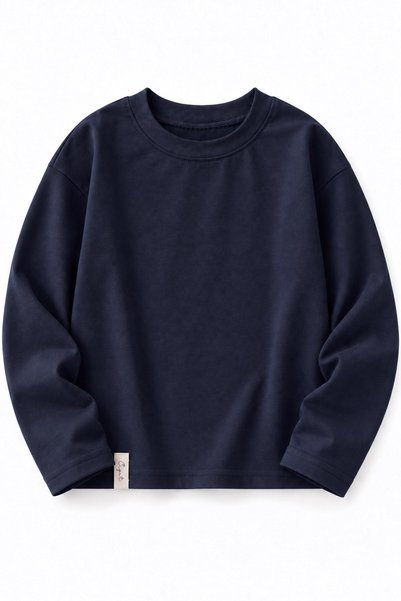Seasonal Basic T-Shirt 2-10 Years Navy Blue
