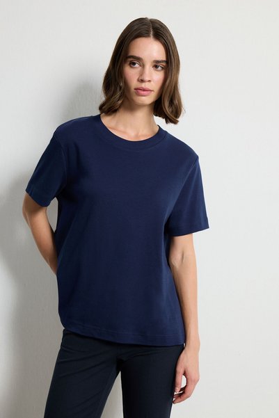 Navy Blue Basic T-Shirt