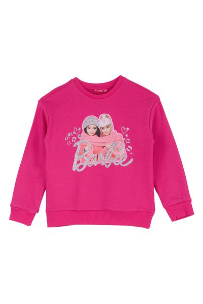 Fuchsia Girls' Printed Sweatshirt Brb6Wg-Swt6693