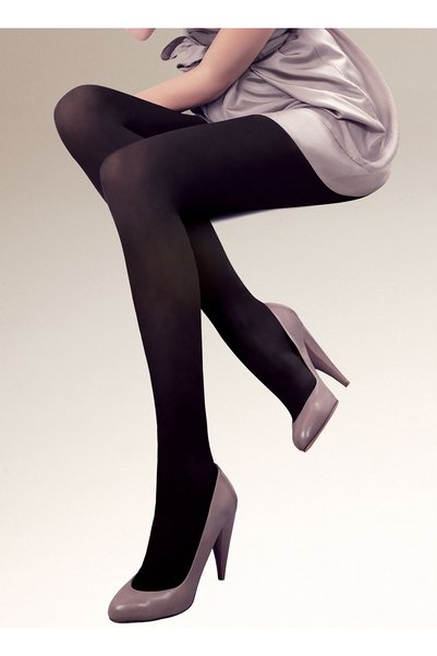 Black Women's Pantyhose Thermo Filo
