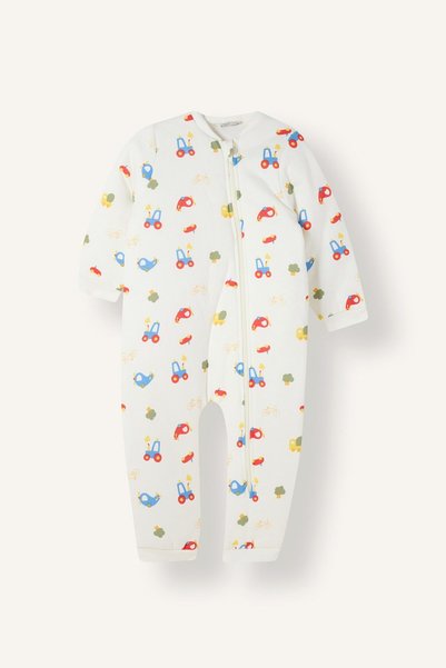 Printed Zippered Jumpsuit for Baby Boy H6653A526Wn