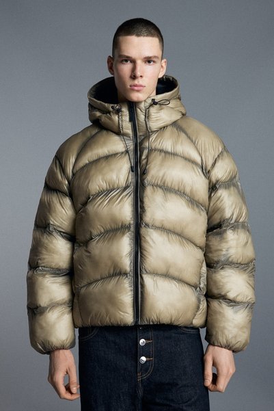 Transparent-Looking Quilted Jacket