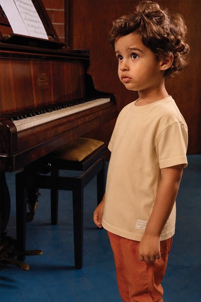 Label Detailed T-Shirt 2-10 Years Sundres