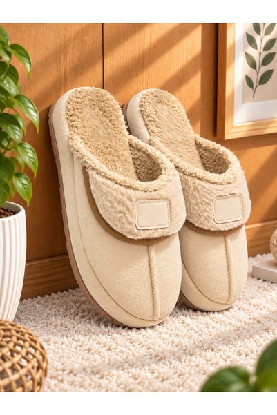Cc-70 Model Women's House Slippers - Warm and Fluffy Slippers with Noiseless Soles