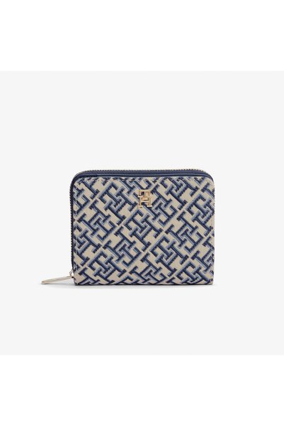Icon Jacquard Women's Navy Blue Wallet