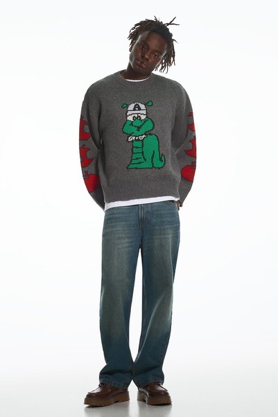 Aries X Wool Crew Neck Sweater