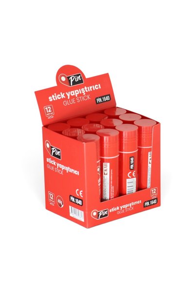 Stick Adhesive 40 Gr Full Box of 12 Pieces Bpa Free Solvent-Free Large Size