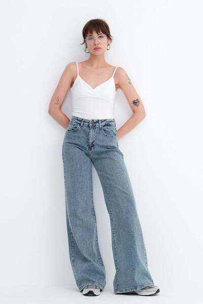 Pocketed Jean Trousers Pn1103