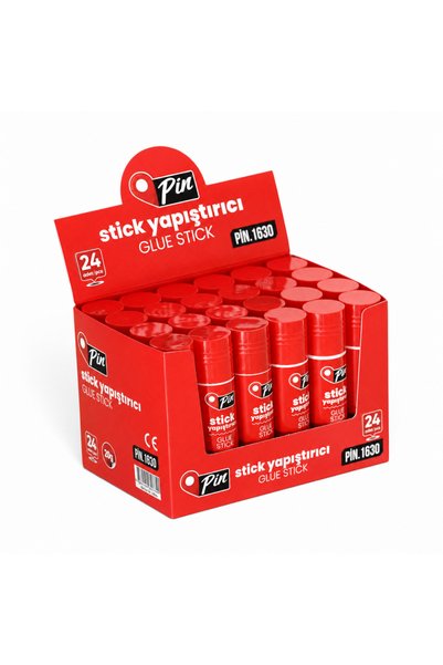 Stick Adhesive 20 Gr Full Box of 24 Pieces Bpa Free Solvent-Free Medium Size