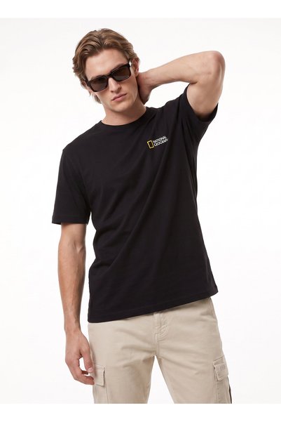 Black Men's T-Shirt N6Wm-Tst4055