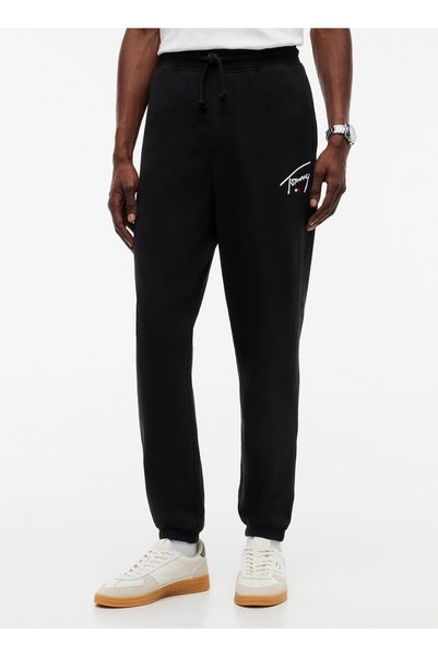 Black Men's Sweatpants Dm0Dm23593Bds Tjm Reg Signature Sw