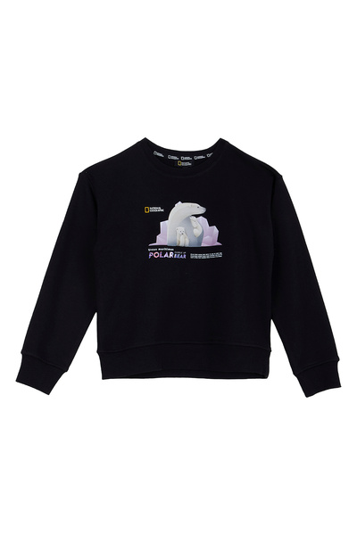 Black Girls' Sweatshirt N6Wg-Swt4841