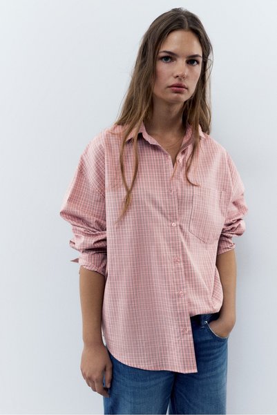 Checkered Pocketed Shirt