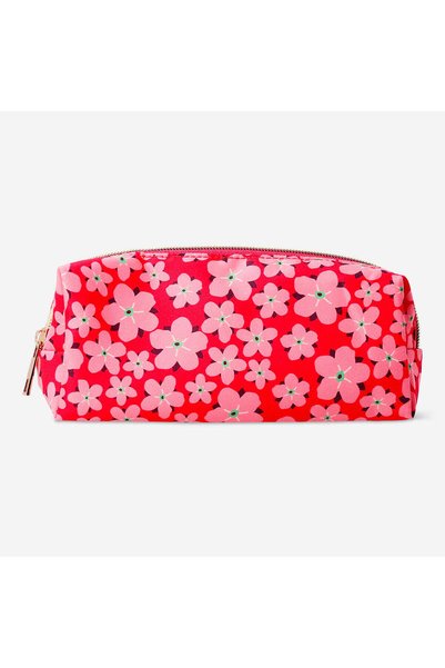 Floral Red Pencil Case