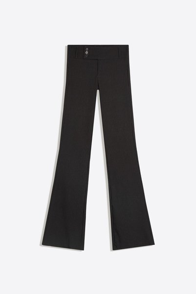 Bengalin fabric flare fit trousers