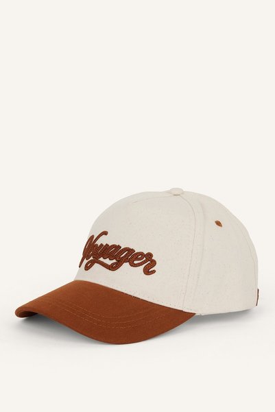 Men's Cotton Embroidered Cap Brown Hat F3596Ax26Wn