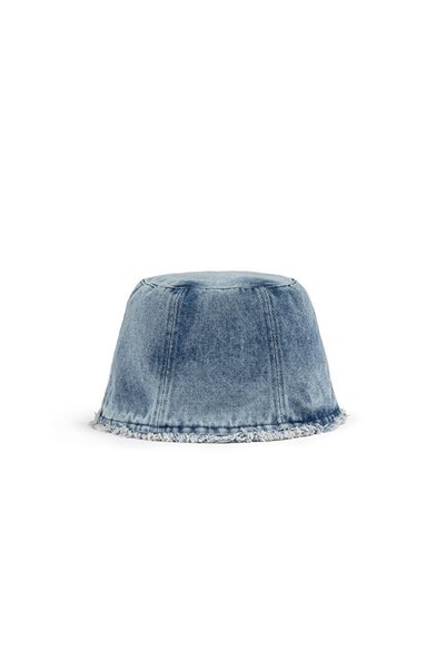 Tasseled Denim Bucket Hat