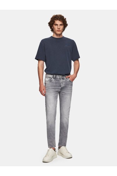 Servando 600 Dar Paça Mid-Waist Medium Gray Jean Pants