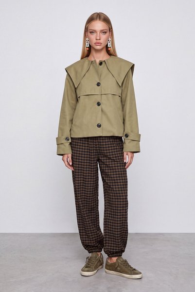 Hakim Lapel Collar Trench Coat