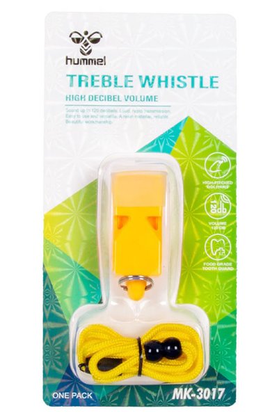 Treble Whistle - 120 dB - Mouthpiece Protection - Carrying Cord