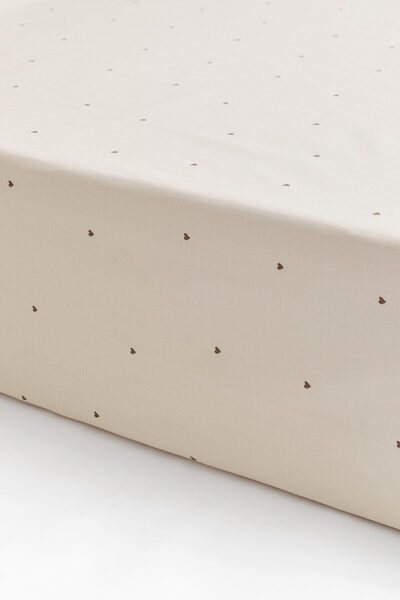 Patterned and Cotton Fitted Sheet