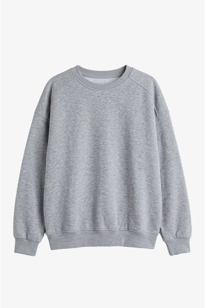 Gray Glitter Sweatshirt