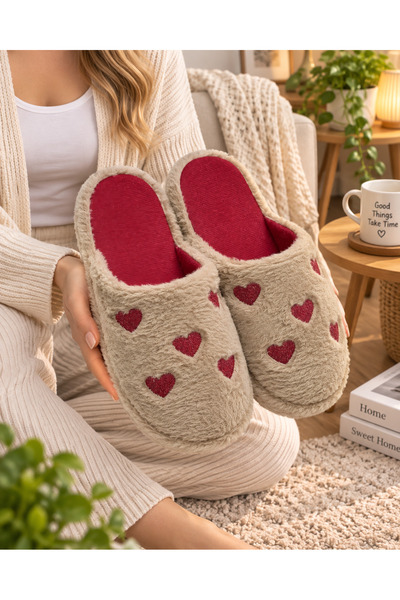 Lovely Model Women's House Slippers - Warm and Fluffy Slippers with Noise-Free Soles