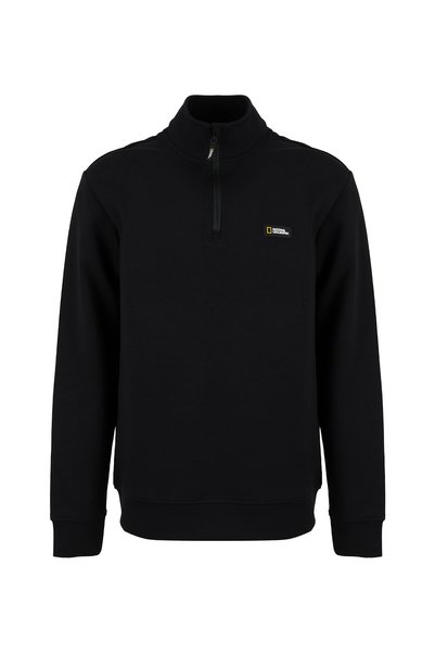 Black Men's Sweatshirt N6Wm-Swt4053