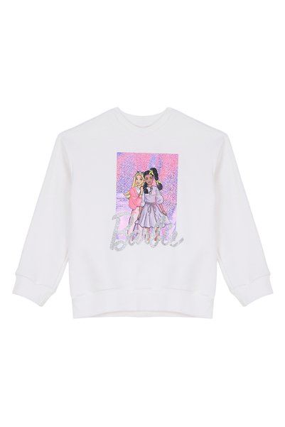 Ecru Girls' Printed Sweatshirt BRB6WG-SWT6698