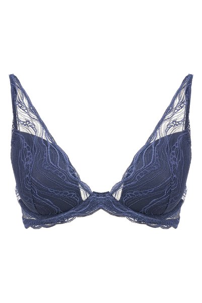 Navy Blue Women's 000QF8121E CK WOMEN Underwire Bra