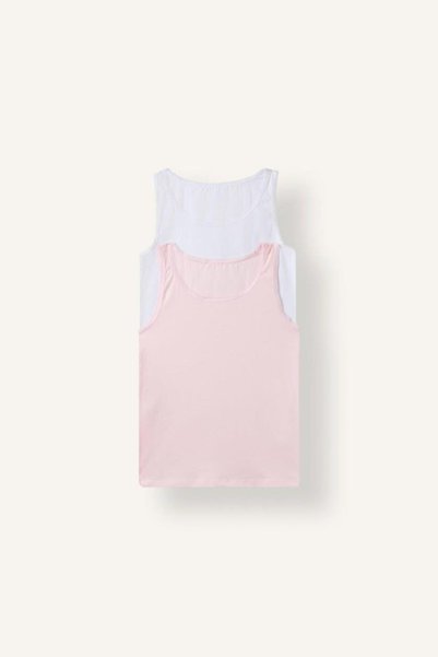 2-Pack Round Neck Basic Undershirt Girls (26 Au)