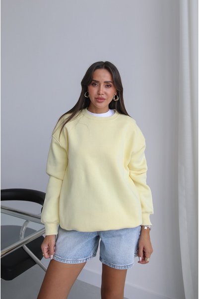 Yellow Orin Crew Neck Sweatshirt