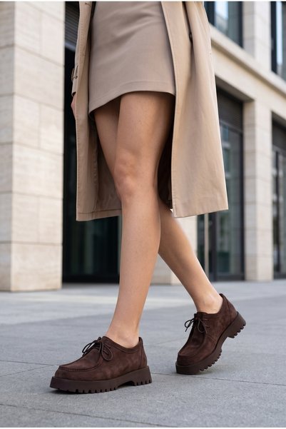 D0606 Women's Loafer High Sole Casual Shoes