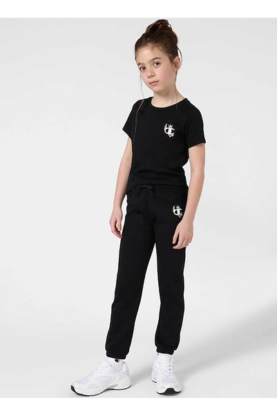 Black Women's Sweatpants 405221-Elastic Cuff Pants