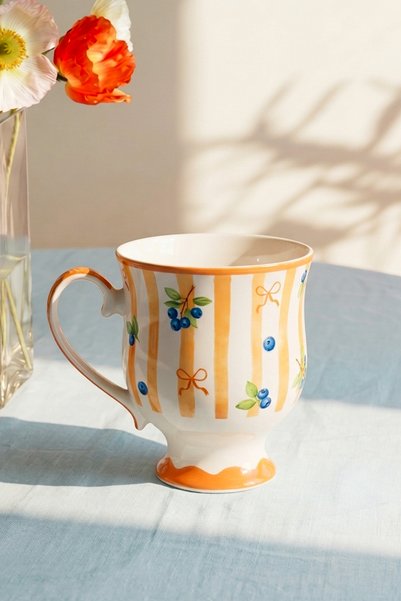 Grape Porcelain Coffee Tea Cup 250 ml
