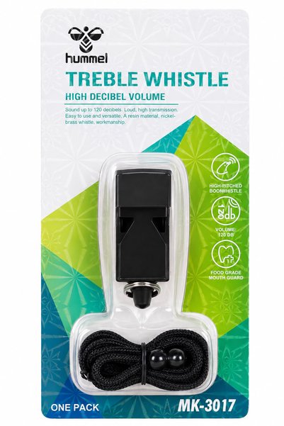 Treble Whistle - 120 dB - Mouthpiece Protection - Carrying Cord