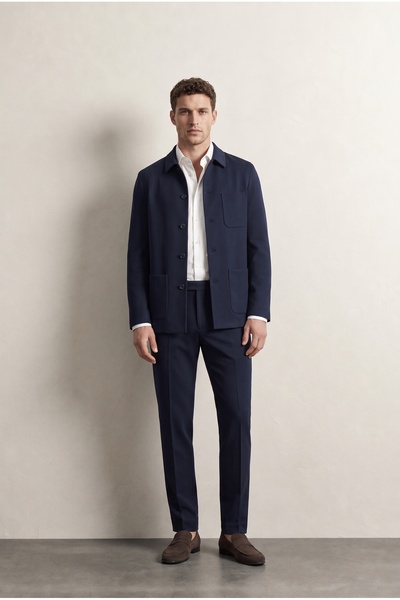 Ds Damat Comfort Navy Blue Sports Suit