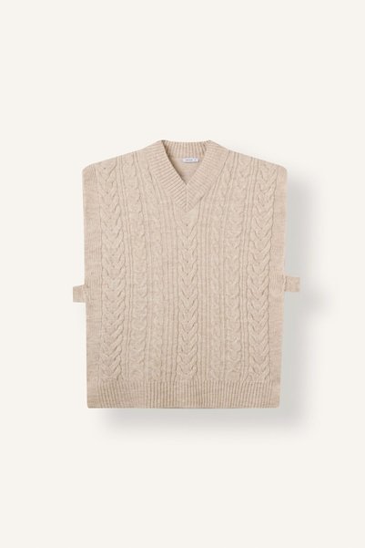 Relaxed Fit V-Neck Hair Knit Knitwear Vest I3042Ax26Wn