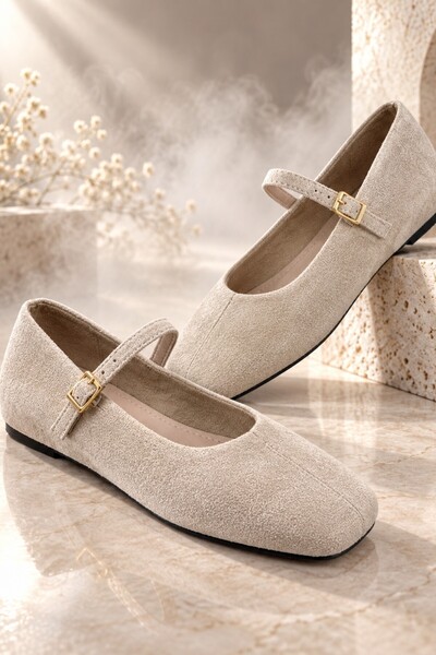 Fleur Single Strap Blunt Toe Flat Sole Casual Women's Mary Jane Flats