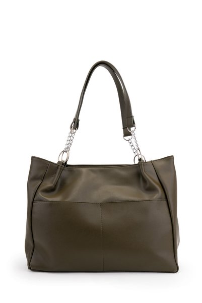 Front Double Pocket Shopper Soho Women's Shoulder Bag