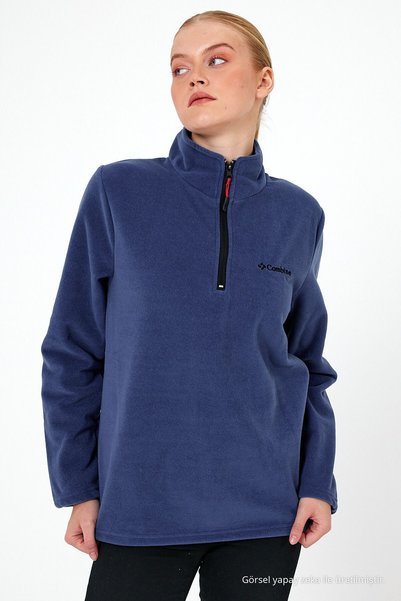 Women's Indigo Fleece Half Zipper Outdoor Fleece Jacket Tactical Flecee