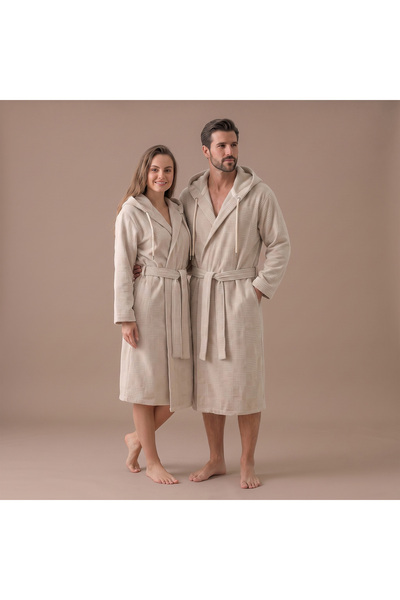 Viola Bamboo Unisex Bathrobe Natural