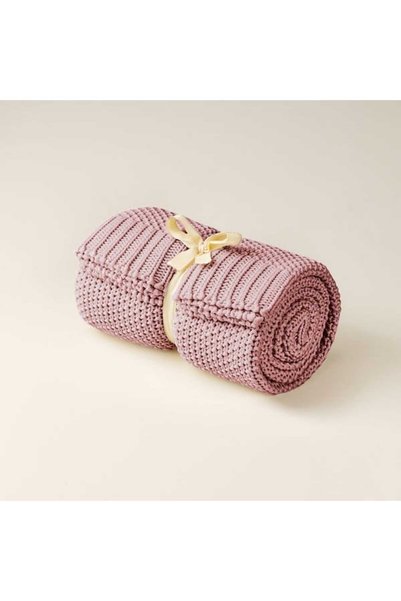 Soft Koza Knit TV Blanket - Powder - 130x170 cm
