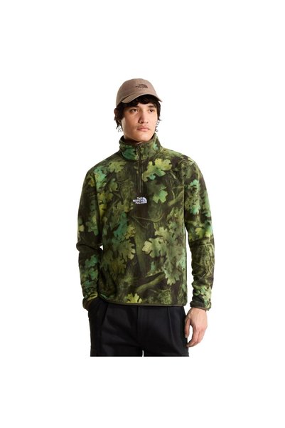 F0A8Jk8Ss11-R m Novelty Logo Glacier 1-4 Zip - Print Men's Jacket Green