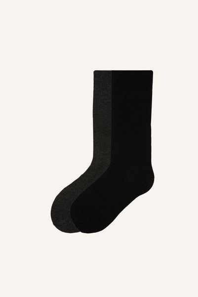 Men's 2-Pack Cotton Long Socks I4826Axns